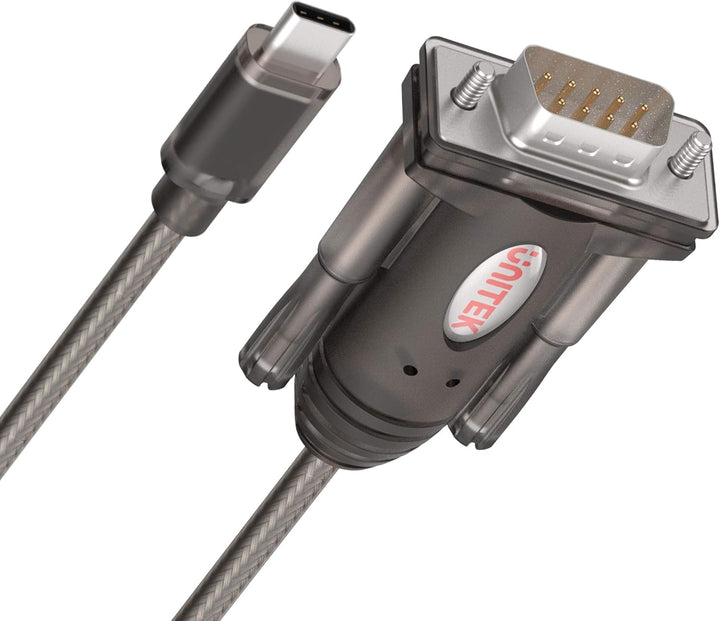 UNITEK Y-1105K USB C zu Seriell Konverter RS-232, Kabel 1,5m, Serielle Schnittstelle, die HotPlug, K
