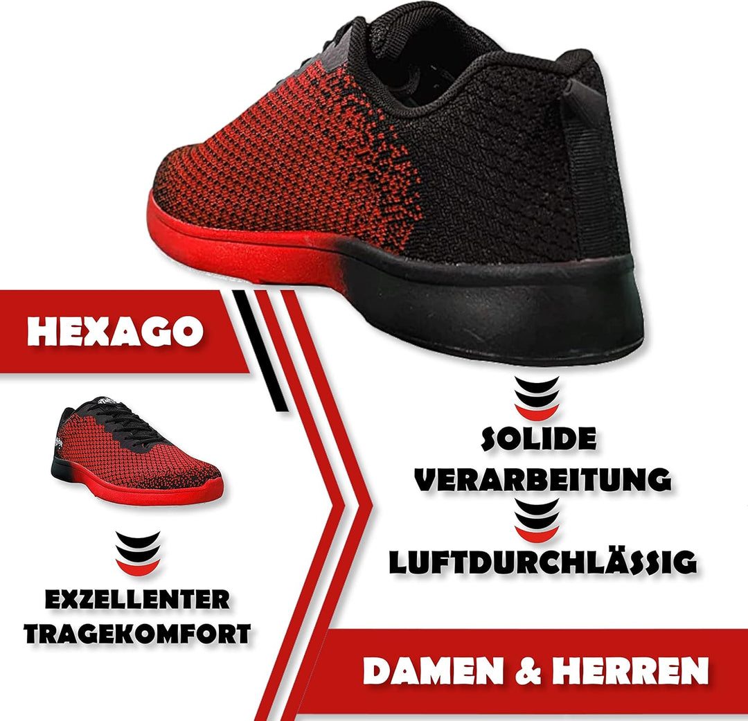 Bowling-Schuhe – Aloha HexaGo – Bowlingschuh für Damen, Herren und Jugendliche – Für Rechts- und Lin