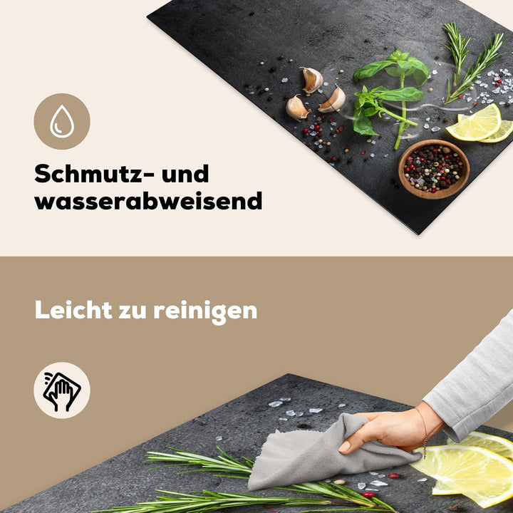 KitchenYeah© Herdabdeckplatte Einteilig Ceranfeld Abdeckplatte für | 83x51 cm - Induktionsschutz Cer