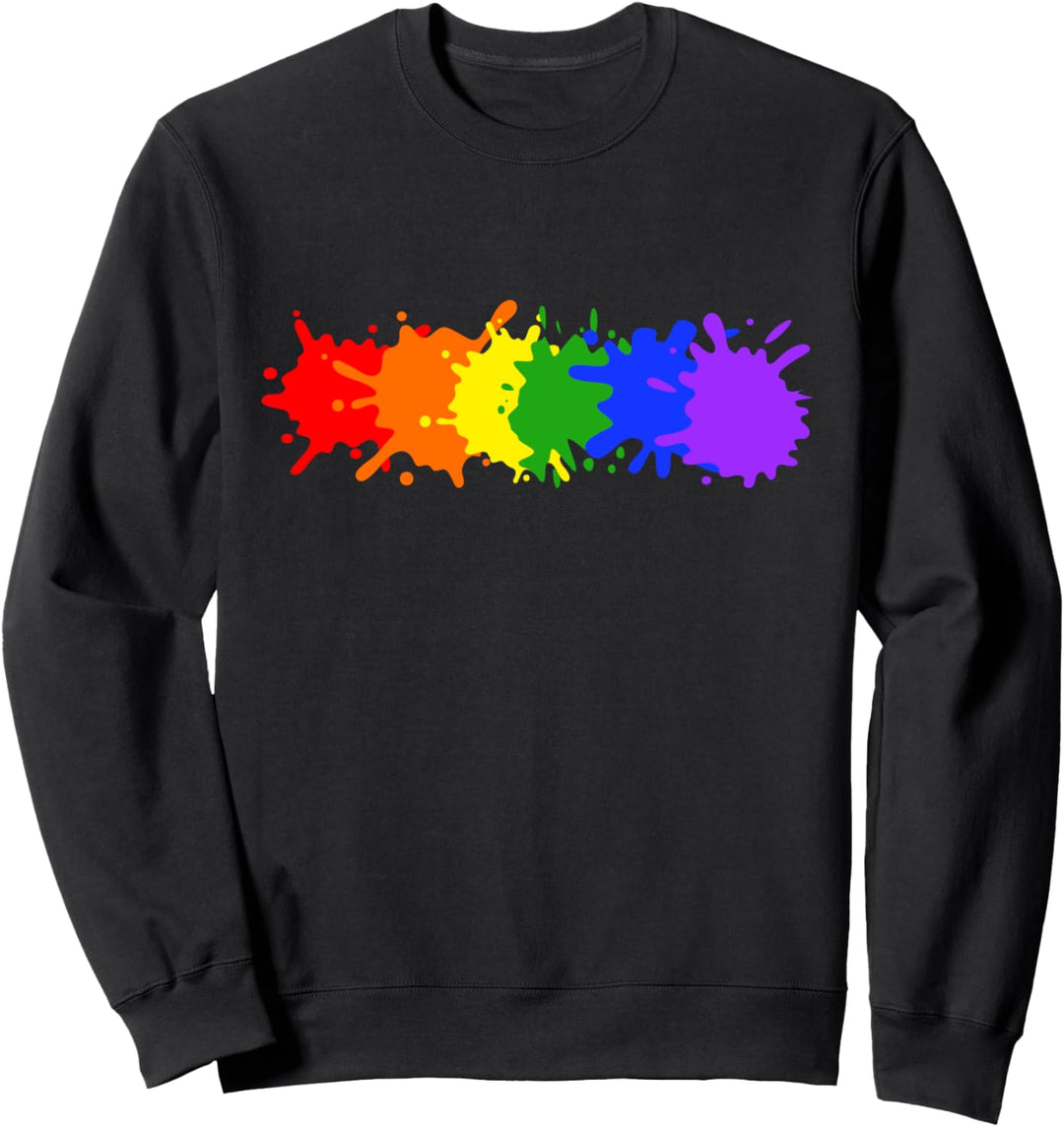 Human LGBT Gay Pride Flagge Regenbogenflagge Sweatshirt