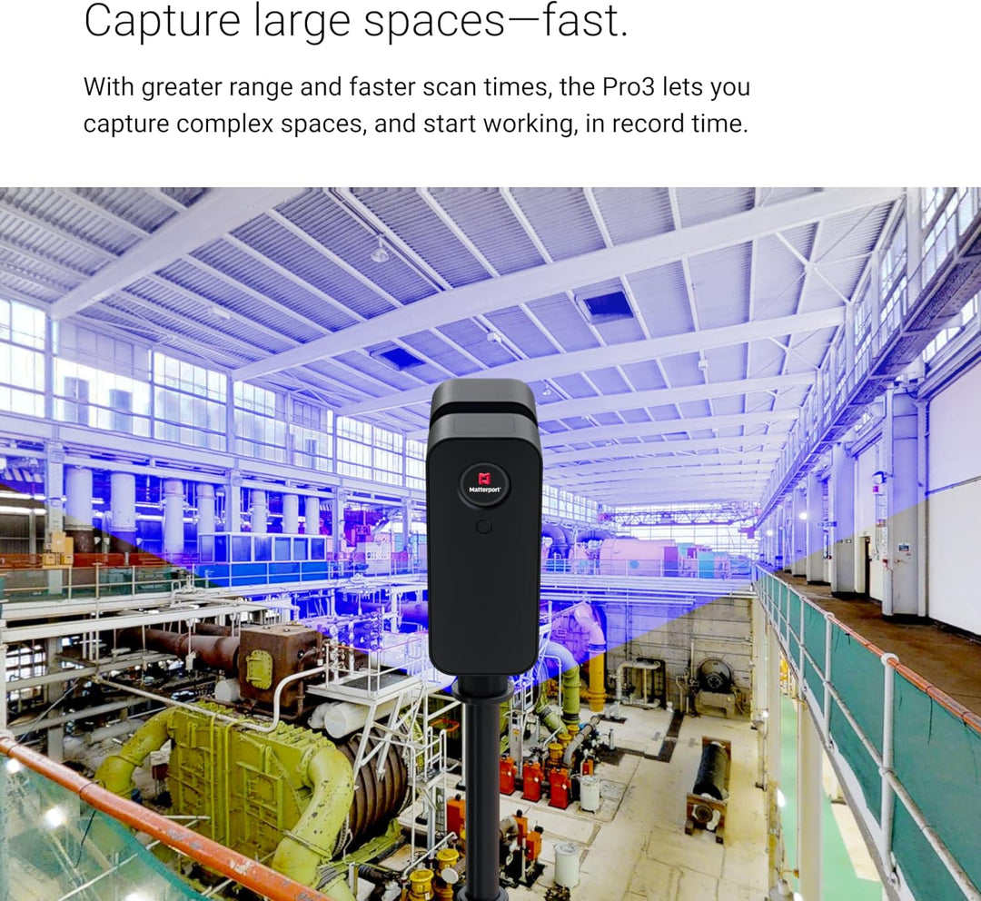 Matterport Pro3 Performance Kit 3D-Lidar-Digitalkamera für die Erstellung professioneller virtueller