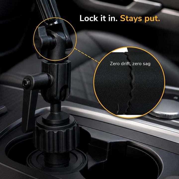 Mount-It! Premium Getränkehalter Tablet-Halterung für Autos – Tablet ELD Mount – Robuste Aluminium T