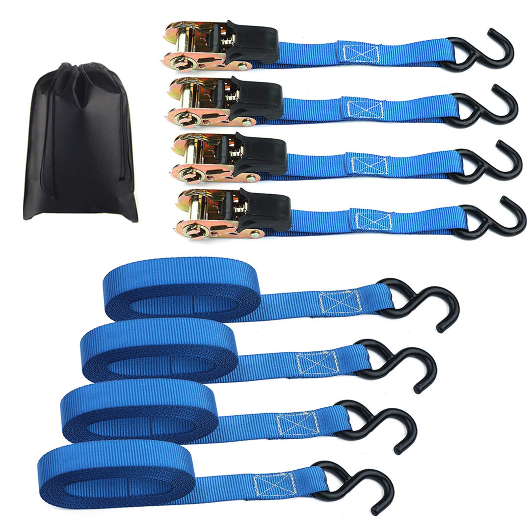 4 x 800 kg Spanngurte Zurrgurte Befestigungsriemen 5m Spanngurte mit Ratsche Haken Spanngurte mit Kl