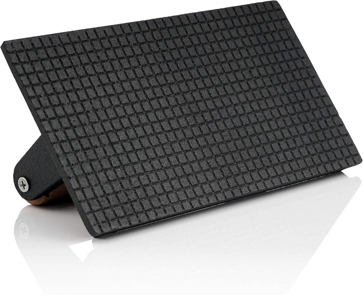 BBQ-Toro 4er Set Gusseisen Fleischbeschwerer 1 kg | 21 x 11 cm | Burger Grillgewicht mit Holzgriff,