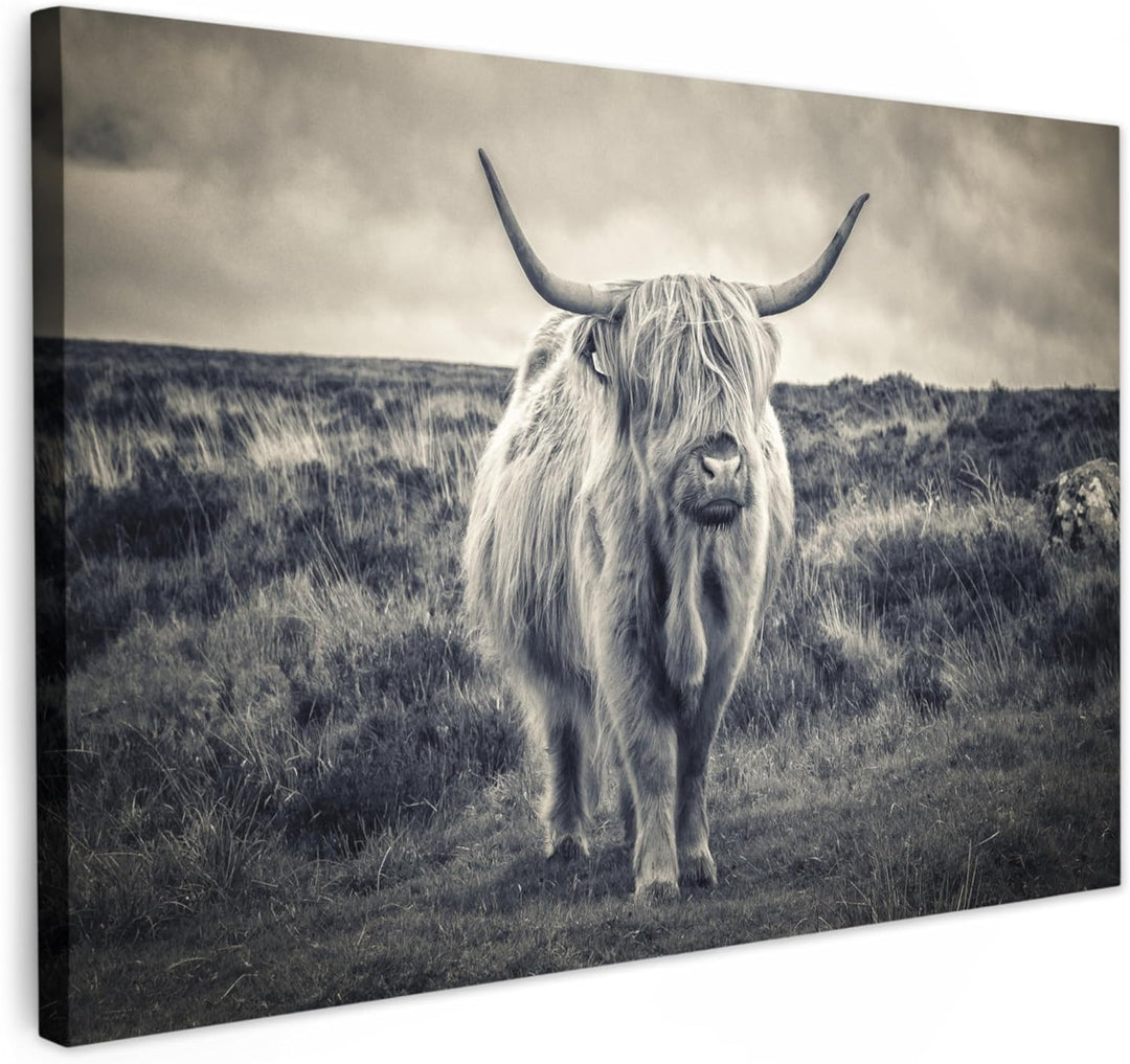 MuchoWow© Bild auf Leinwand Gross 120x80 cm XXL Schlafzimmer Bilder Wand Deko Wohnzimmer Modern Wand