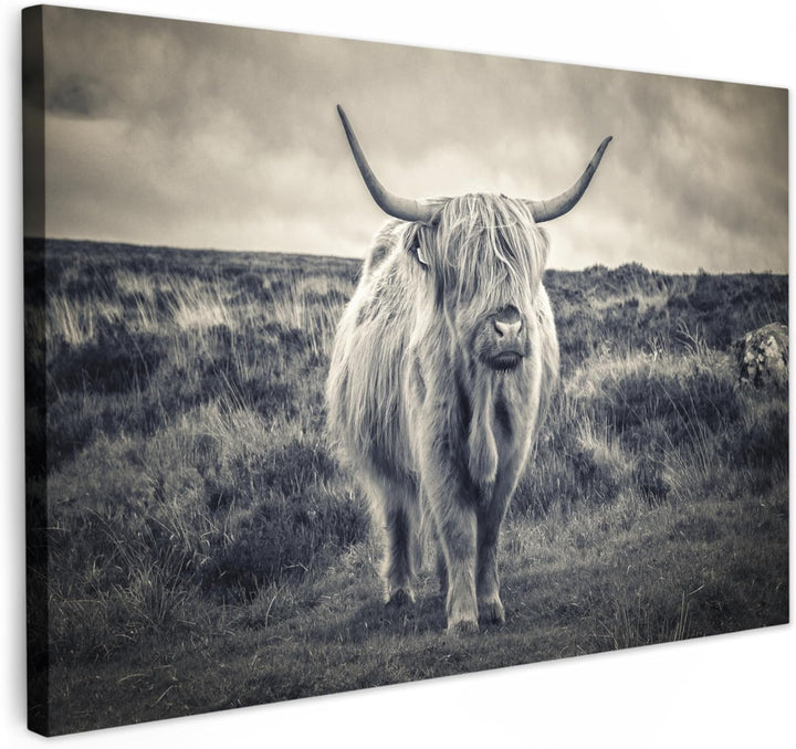 MuchoWow© Bild auf Leinwand Gross 120x80 cm XXL Schlafzimmer Bilder Wand Deko Wohnzimmer Modern Wand