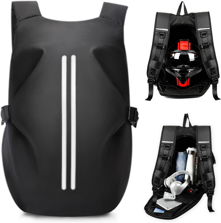 HYC00 Motorradrucksäcke für Herren Damen, Motorradrucksack Wasserdichter Helmrucksack, Rucksack Moto