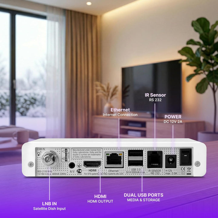 VU+ Zero DVB-S2 Linux Satellitenreceiver (Full HD, 1080p) weiss, weiss