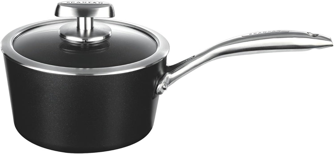 Scanpan 68231800 Stielkasserolle mit Deckel - Pro IQ, 1,5 L Ø18 cm, Ø18 cm