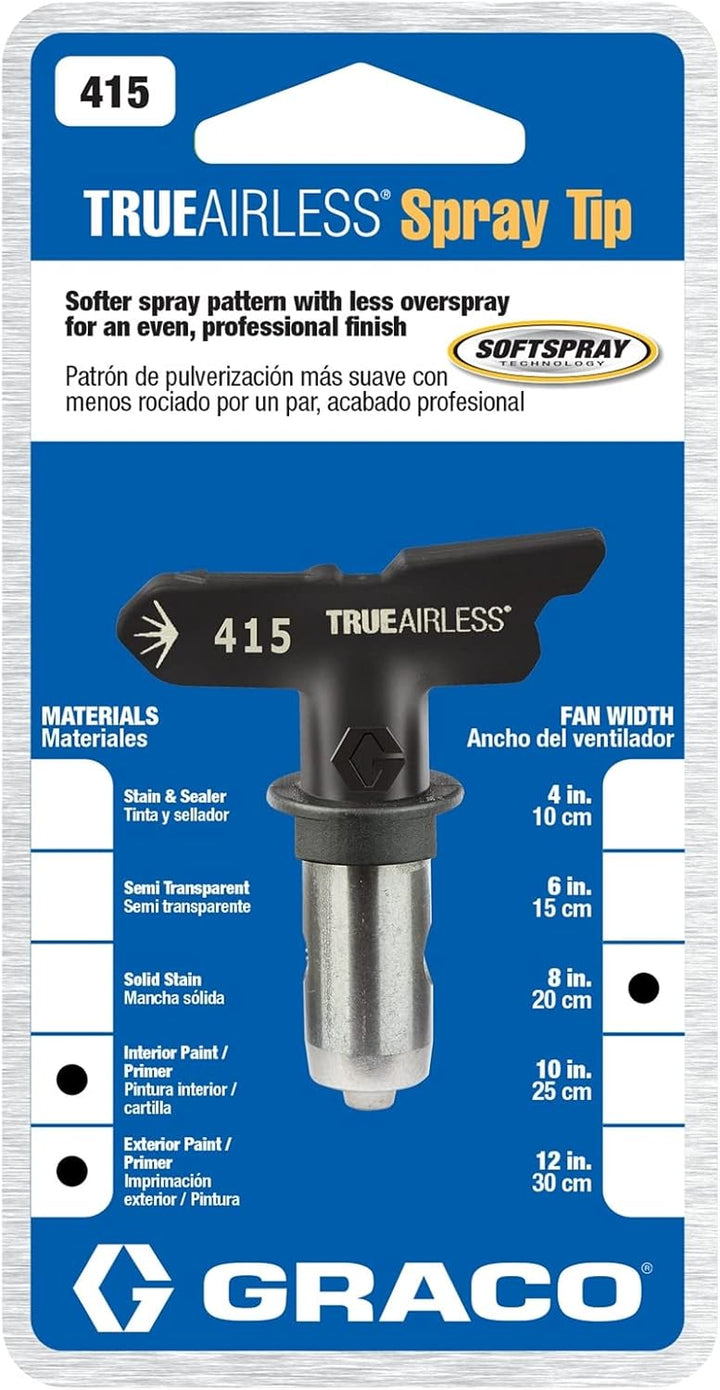 Graco TRA415 TrueAirless 415 Spritzdüse - für Magnum A20, A30, A45, A60, A80, A100, ProS19, ProS21,