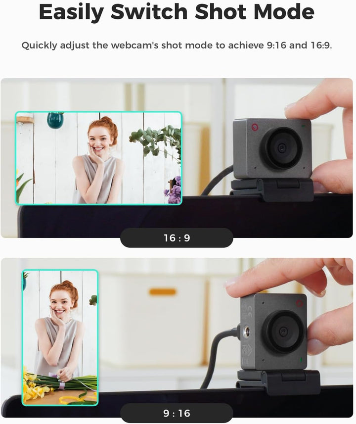 OBSBOT Meet SE 1080P@100 FPS Webcam für PC mit 1/2,8" Sensor, KI-Bildanpassung & Autofokus, Beauty M