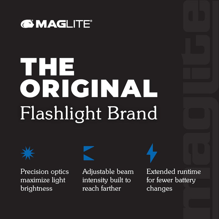 Mag-Lite Unisex-Adult ML25LT-S3016 ML25LT LED Taschenlampe batteriebetrieben 173lm 18h 195g, 10 x 15
