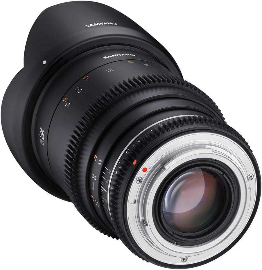 Samyang MF 35mm T1,5 VDSLR MK2 Canon RF – lichtstarkes T1,5 Weitwinkel Cine- und Video Objektiv für