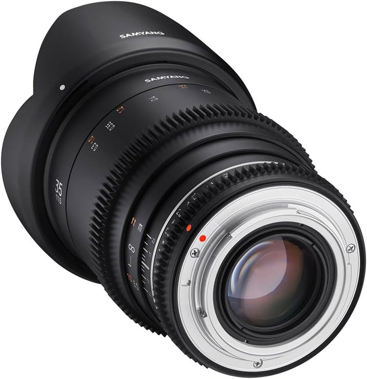 Samyang MF 35mm T1,5 VDSLR MK2 Canon RF – lichtstarkes T1,5 Weitwinkel Cine- und Video Objektiv für
