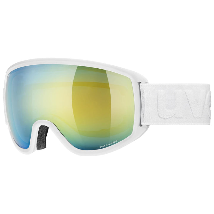 uvex Unisex Topic Fm Sphere Skibrille (1er Pack) Einheitsgrösse white mat/orange-blue, Einheitsgröss