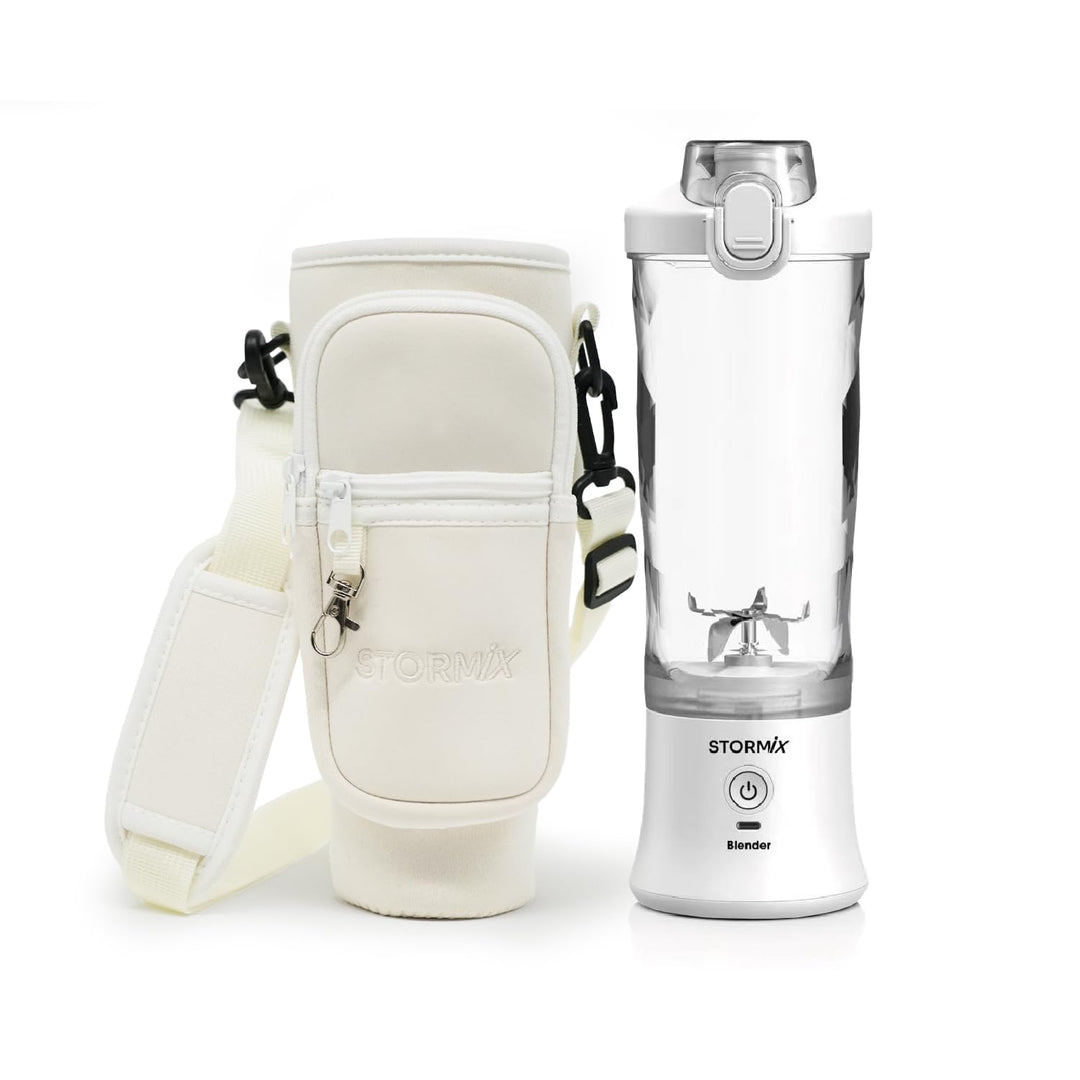 STORMIX Pack Portable Blender & Isotherm Bag - Leistungsstarker 150W Mixer - 6 Edelstahlklingen - Sm