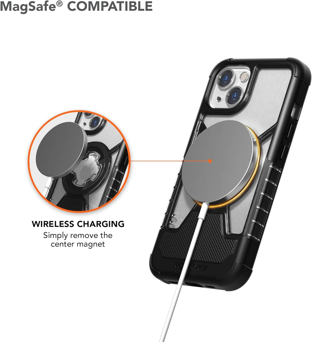 ROKFORM - iPhone 13 Hülle, Doppelmagnet oder und Dreh Verriegelung, iPhone 13 Handyhülle nach Militä