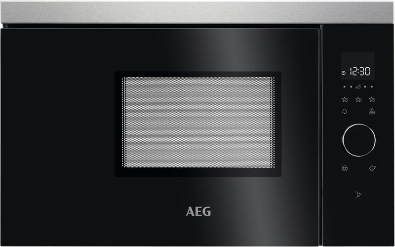 AEG MBB1756SEM 60cm Einbau-Mikrowelle / Touch-Bedienung / Display mit Uhr ohne Grill 596 mm / 800 Wa