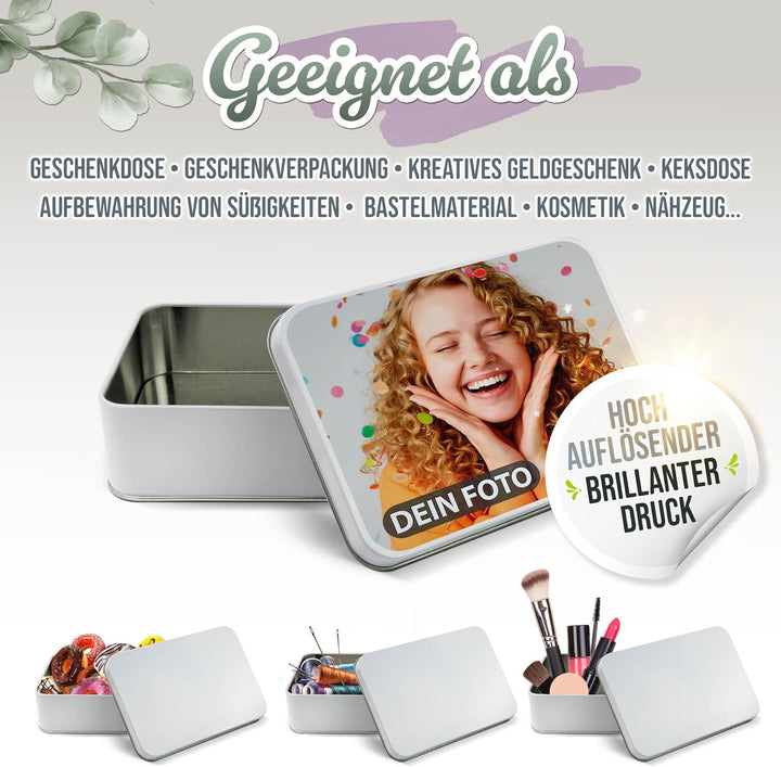 Print Royal PR Geschenkdose mit Foto & Name selbst gestalten - Blechdose bedrucken, Personalisierte