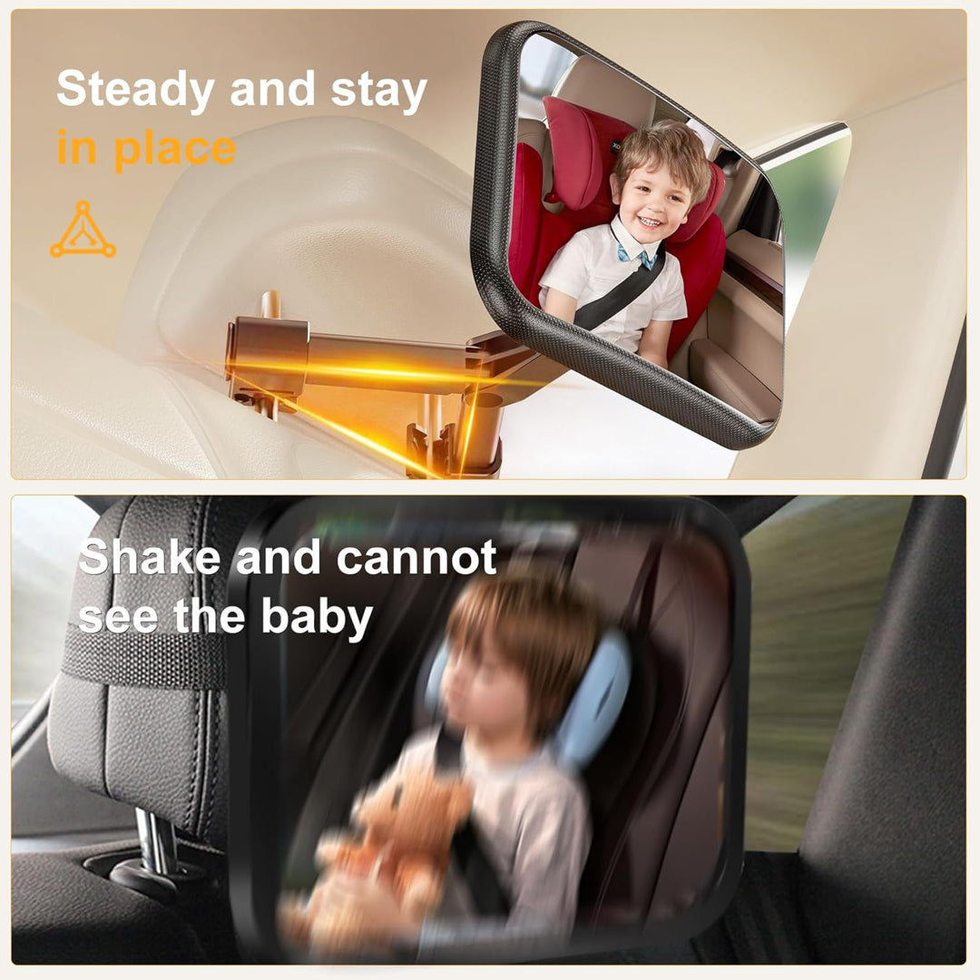 Spiegel Auto Baby Rückbank,360° Baby Autospiegel,rückspiegel für baby mit Haken Clip,baby spiegel Er