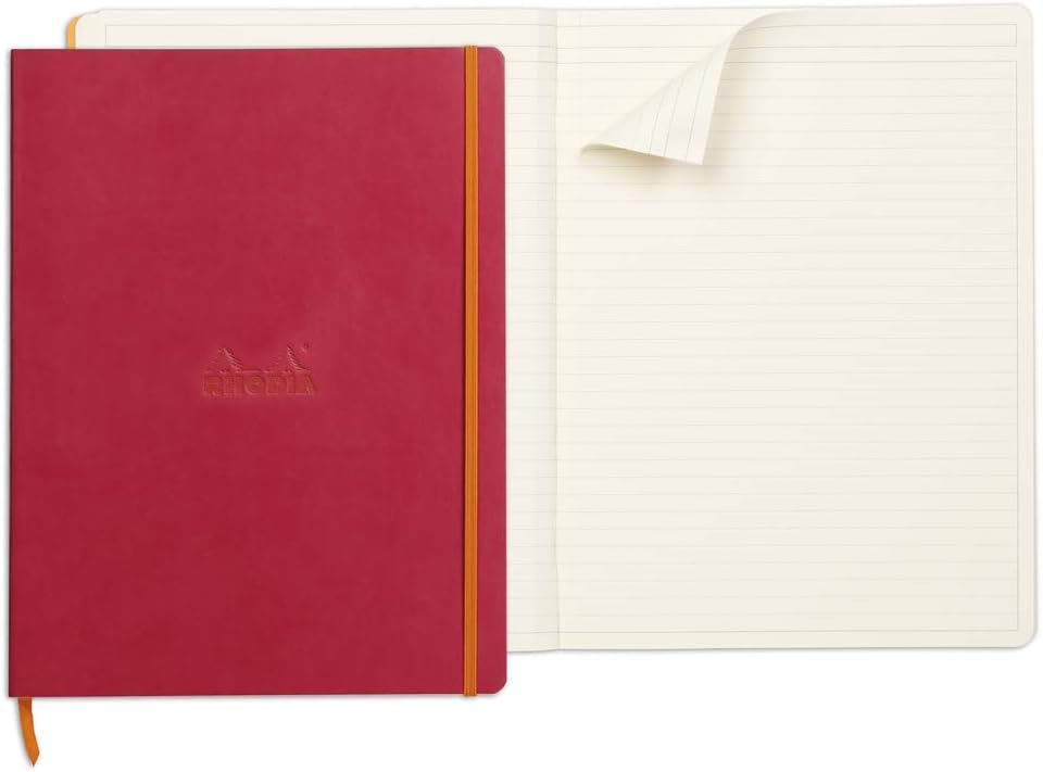 Rhodia 117712C Rhodiarama Notizbuch (mit weichem Deckel in Format DIN A4+, 220 x 297 mm, 80 Blatt, m