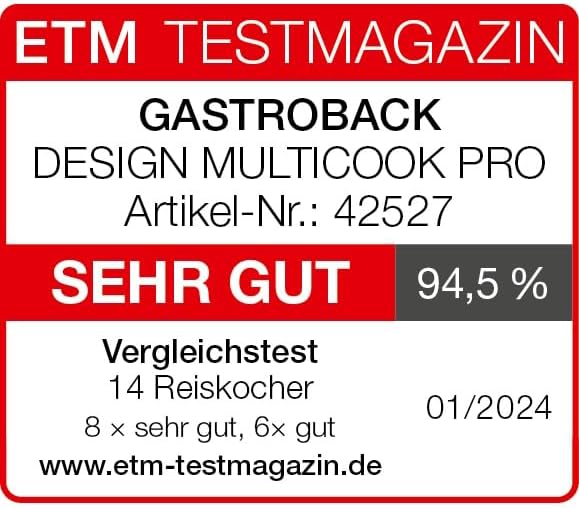 Design Multicook Pro, 42527, 8 in 1 Multifunktionskocher mit voreingestellten Programmen, 5 Liter, 3