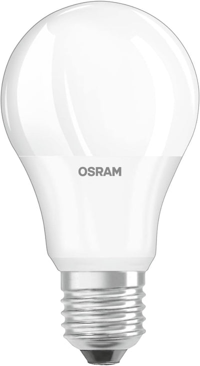 OSRAM LED-Lampe, Sockel: E27, Warm White, 2700 K, 8,50 W, Ersatz für 60-W-Glühbirne, matt, LED BASE