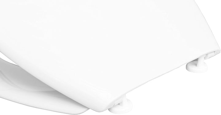 Cornat WC-Sitz "Palu" - Klassisch weisser Look - Pflegeleichter Thermoplast - Schlichtes Design pass