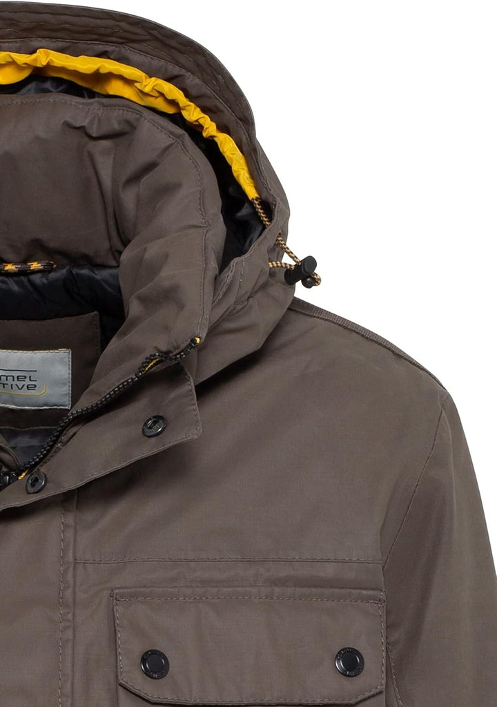 camel active Herren Jacket 28 Dark Brown, 28 Dark Brown