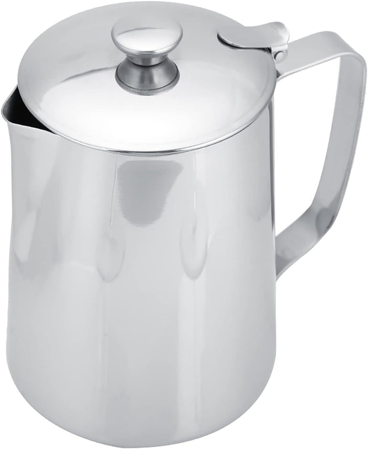 milchkanne mit deckel,Milchkanne Deckel,B0863Tqwhv,Edelstahl Milchkanne Deckel,Aufschäumkrug,Edelsta