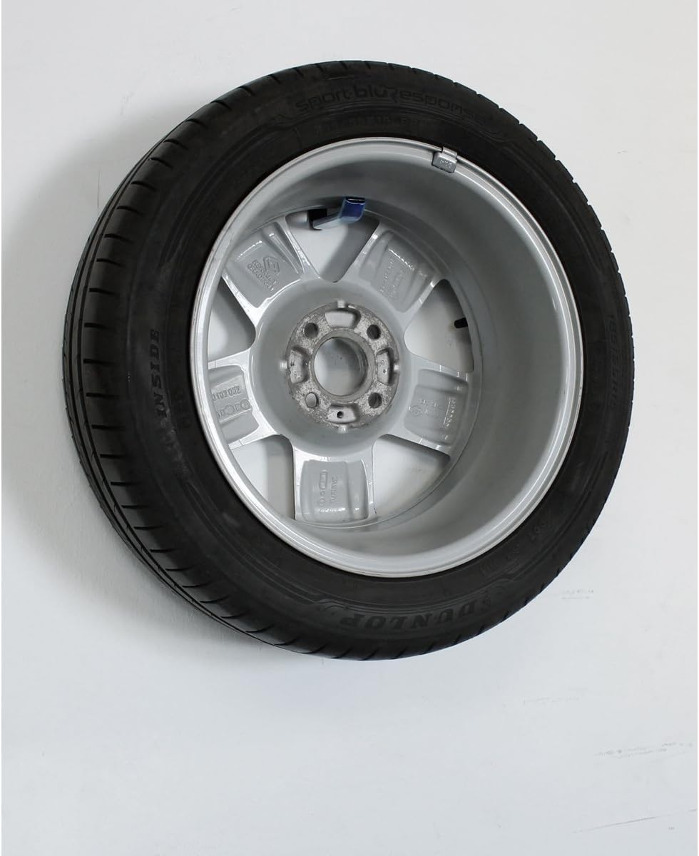 ECD Germany Autoreifen Wandhalterung 8 STK. | 105 x 105 mm | aus Ganzstahl | belastbar bis 40kg. | i