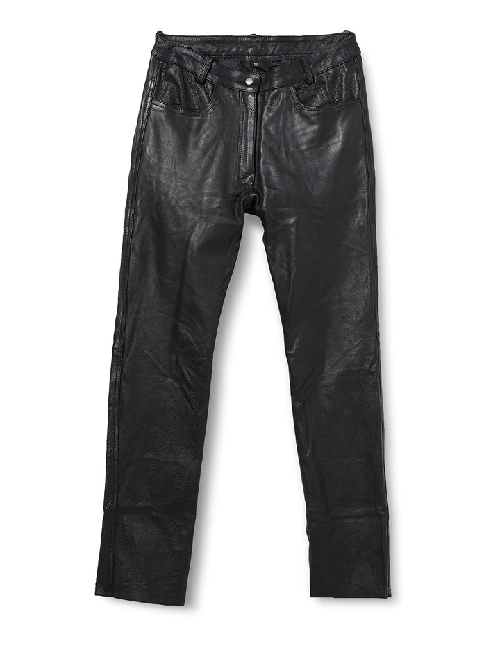 Bikers Gear Australia Motorradjeans für Damen aus weichem Leder für bequeme Passform, Rock‘n‘Roll-St
