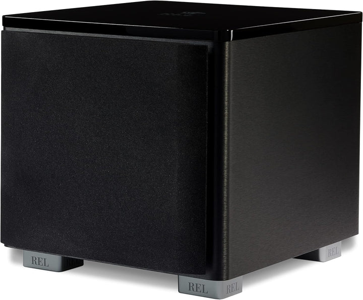 REL Acoustics HT/1205 MKII Subwoofer, kompatibel mit HT-Air Wireless, Composite Schwarz Granulat Lin