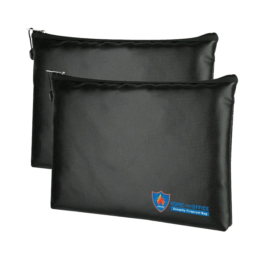 2 Stück Feuerfeste Tasche 29x20cm, Wasserdichte Feuerbeständige Tasche,Tresor Feuerfest Geldscheine