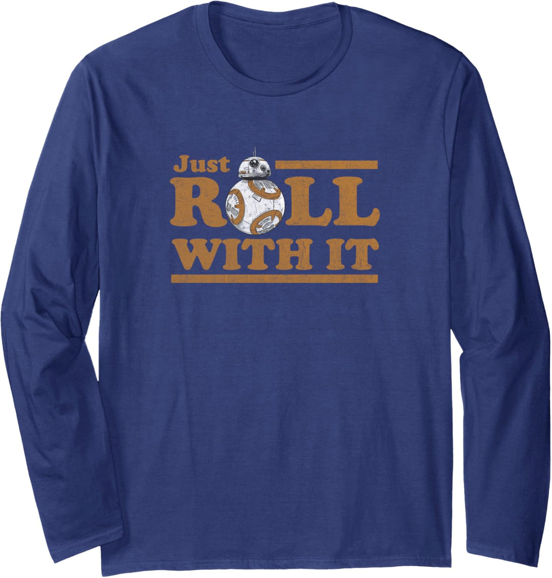 Star Wars Last Jedi Retro Just Roll BB-8 Langarmshirt