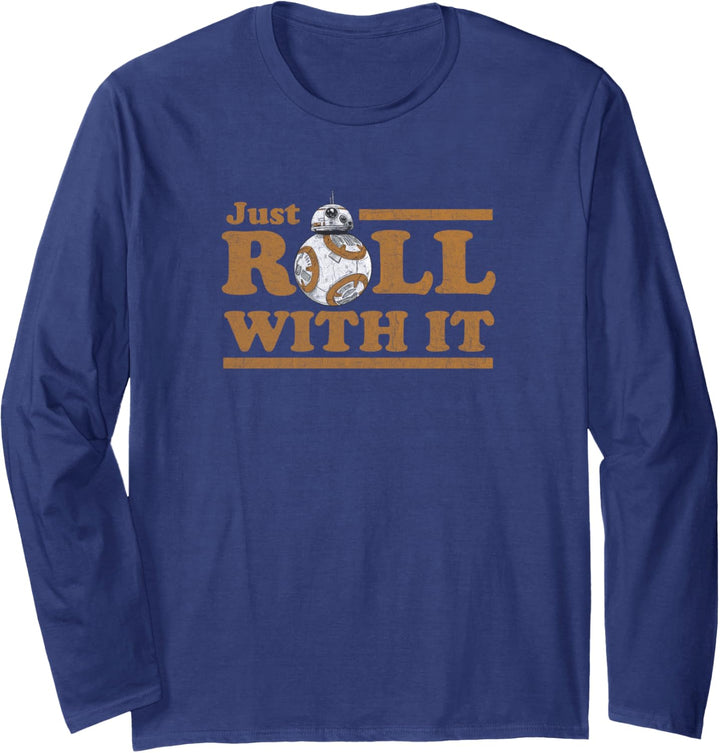 Star Wars Last Jedi Retro Just Roll BB-8 Langarmshirt