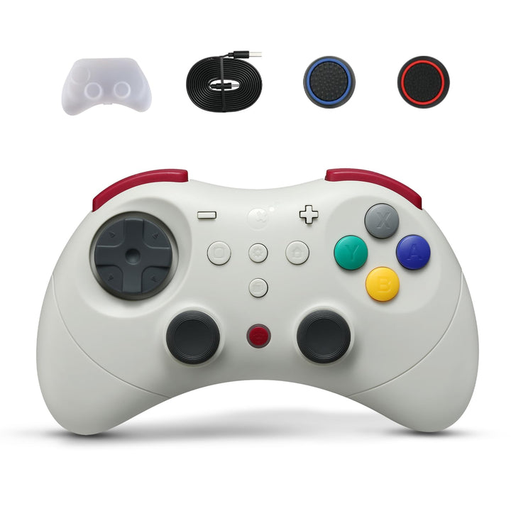 GuliKit Elves 2 Pro Wireless Controller für Switch 1/2 (Cremefarben), Cremefarben