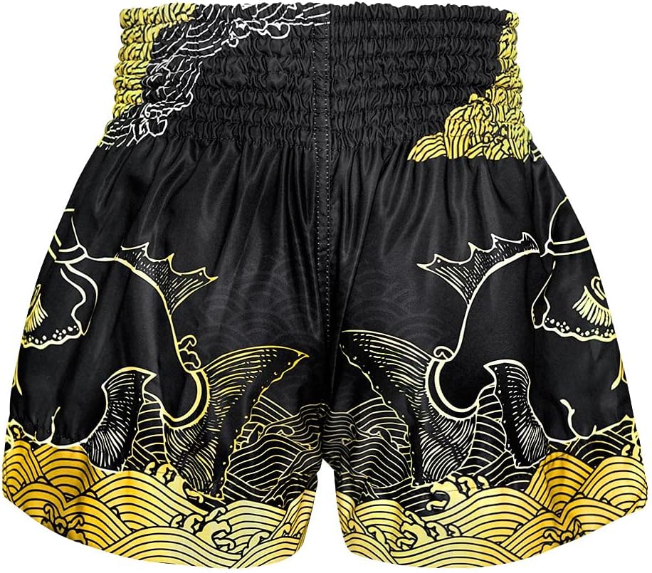 Tuff Sport Muay Thai Boxshorts Herren & Unisex Blau Grösse S Traditioneller Stil MMA Kickboxen Grapp