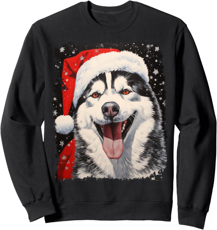 Weihnachtlicher Husky Sweatshirt