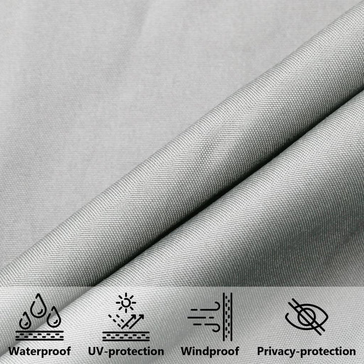 vidaXL Sonnensegel Hellgrau 2,5x2 m 100% Polyester Oxford Hellgrau 2 x 2.5 m, Hellgrau 2 x 2.5 m