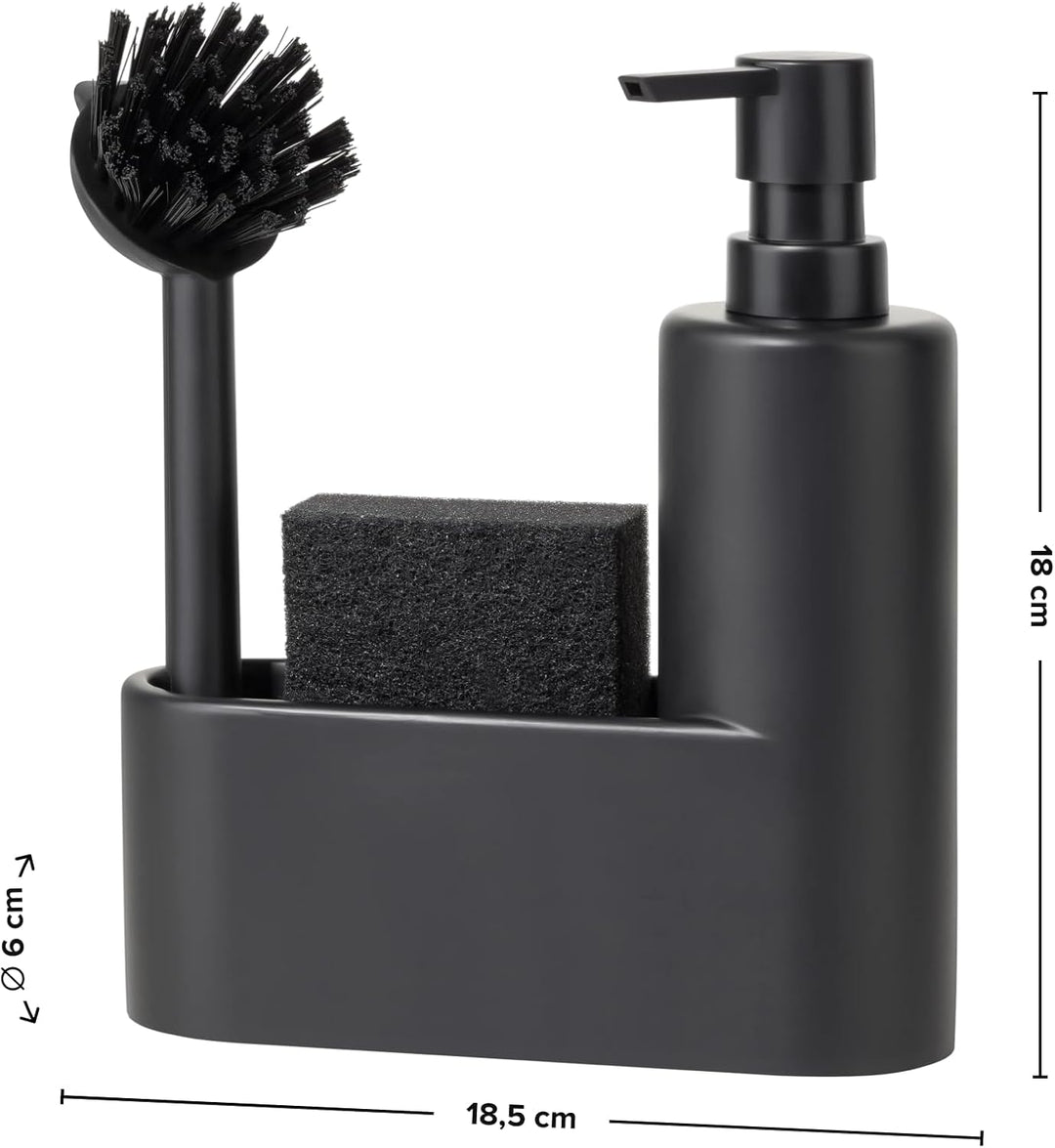 blackswedenhome. Design Spülbecken Organizer mit integriertem Spülmittelspender und Spülbürste und S