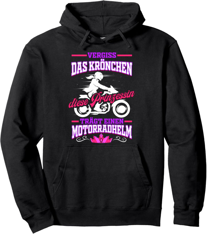 Motorradfahrerin Geschenk für Frauen Motorrad Fahrerin Pullover Hoodie