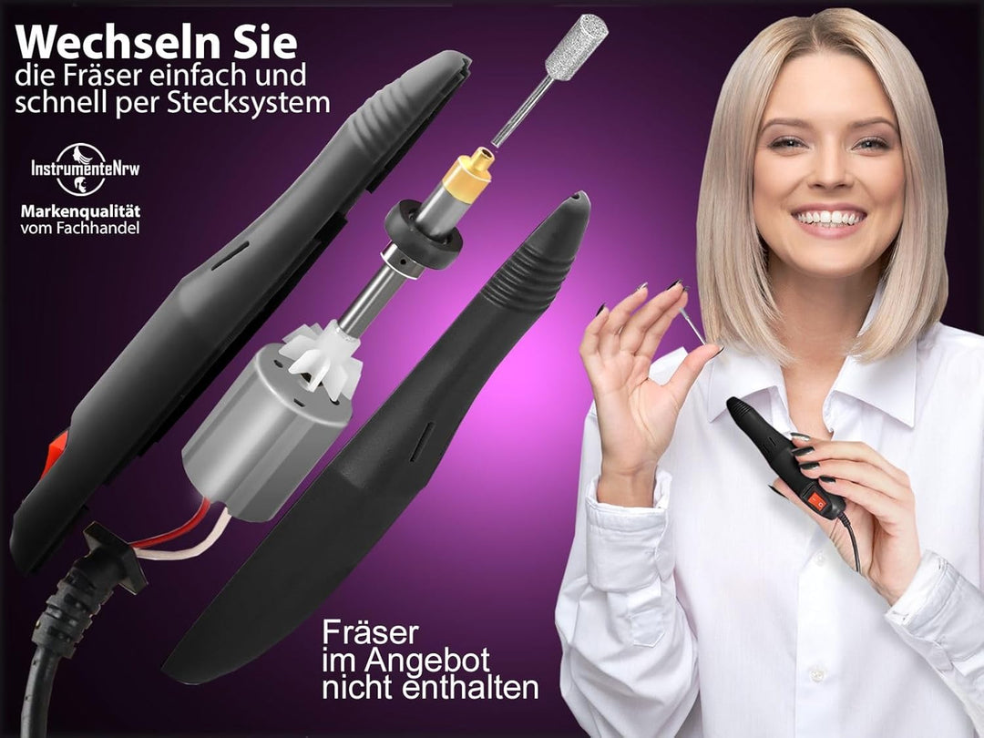 Ersatz Handstück für Fusspflegegerät Pediküre Maniküre Handteil für Nagelfräser