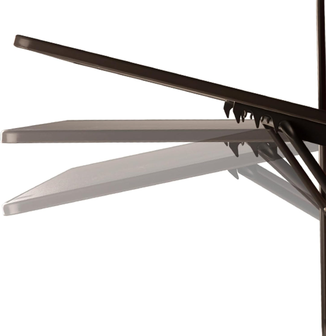 Aktive 61034 Klapptisch für Balkon mit Mehreren Positionen, grau