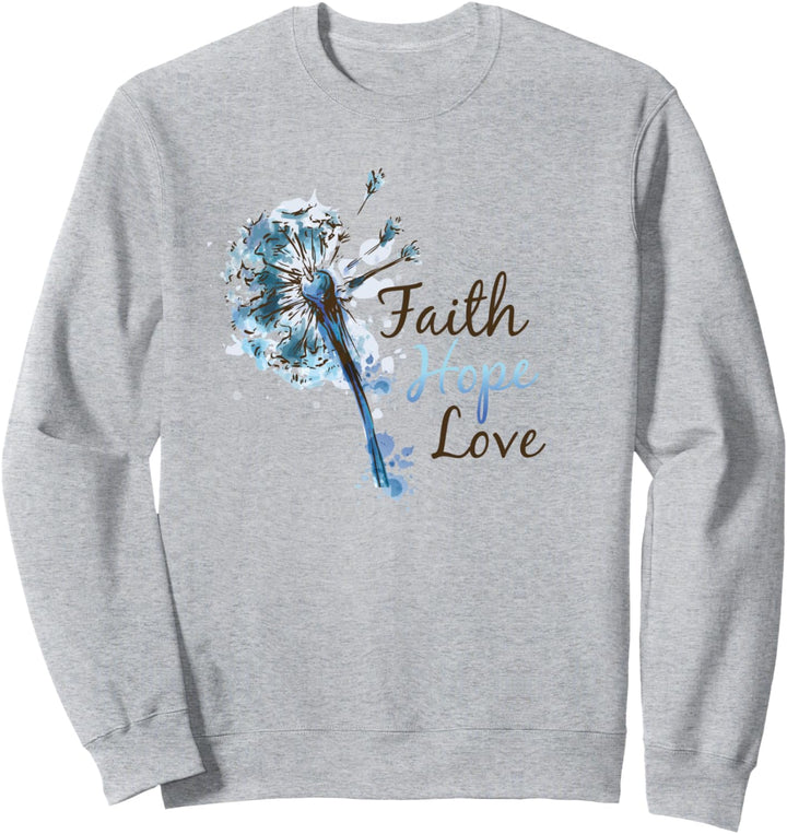 Glaube Hoffnung Liebe für Frauen Mann Christian Sweatshirt