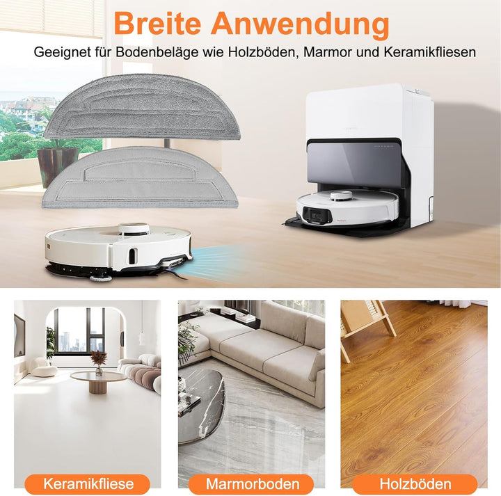 Pure Realm 12 Stück Zubehörset für Roborock S8 MaxV Ultra Saugroboter, Kompatibel mit VibraRise 3.0,