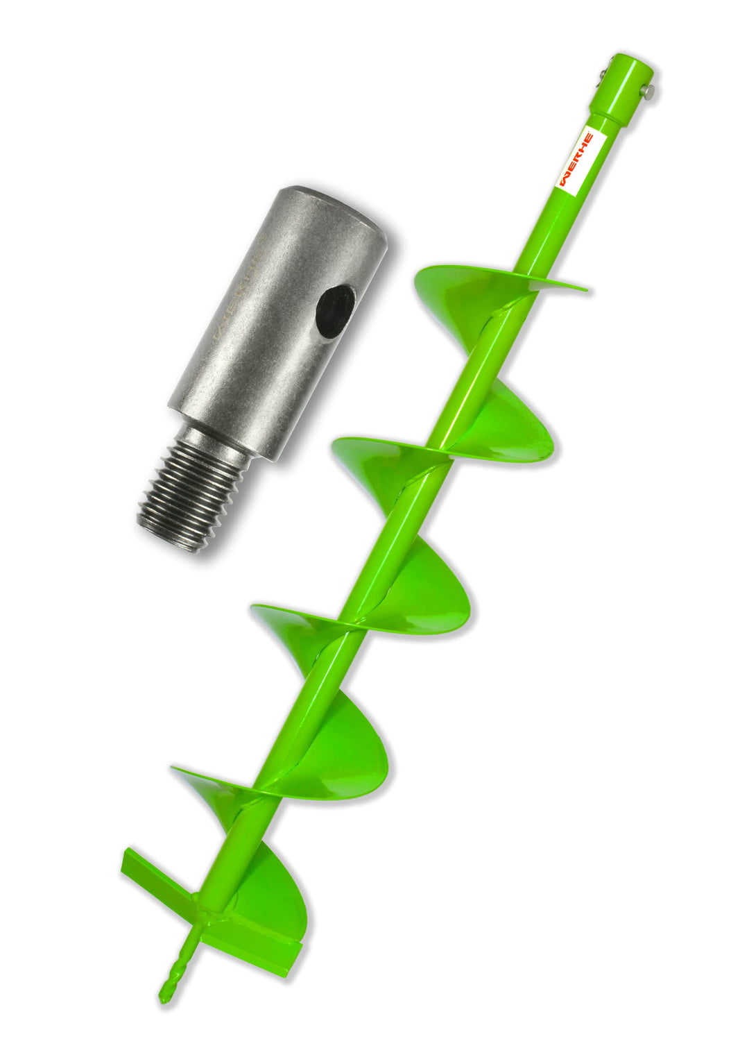 WERHE® Profi Bohrer VollStahl, Erdbohrer für bohrmaschine 150 mm Extrem robust mit m14 Adapter - Pfa
