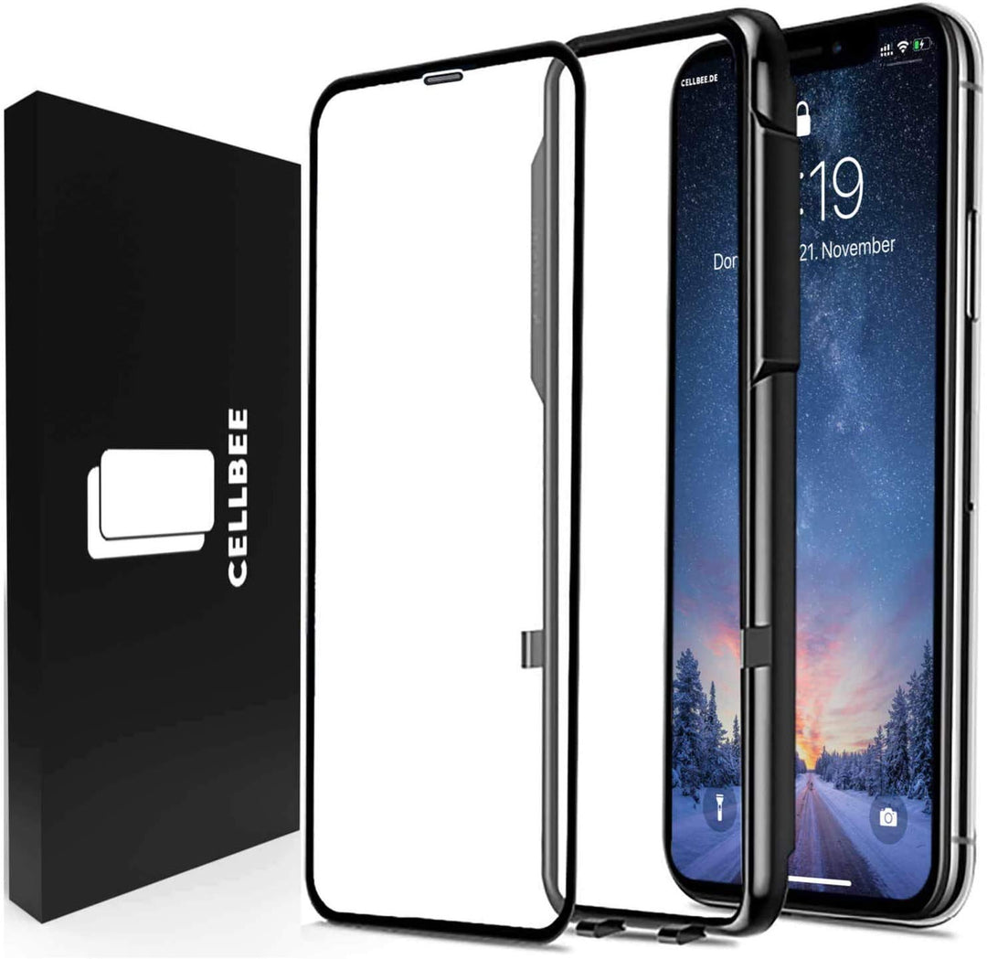 Kompatibel Mit iPhone XS Max 11 Pro Max, Curved, inkl. Applikator, Staubfrei, Notch Unsichtbar, Prem