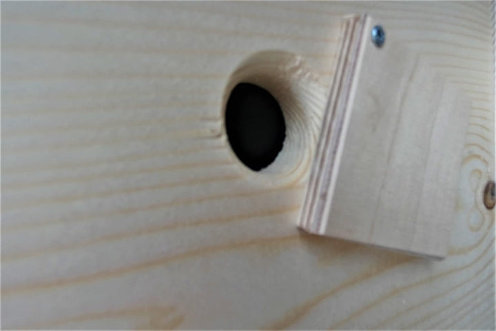 Hummelkasten zum Stellen oder aufhängen, mit Wachsmottensperre, Sichtfenster und Nistmaterial Impräg