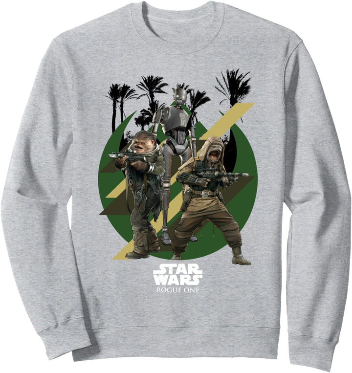 Star Wars Rogue One Scarif Warriors Pao Bistan K-2SO Sweatshirt